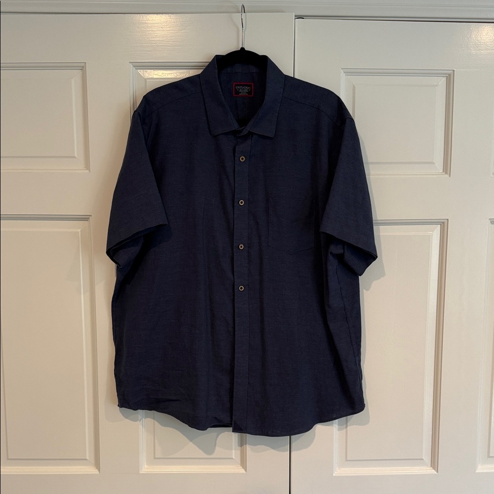 UNTUCKit Dark Blue Casual Button Down Shirt